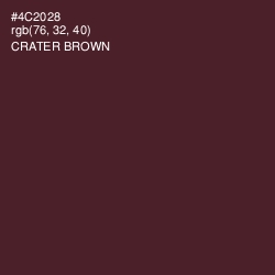 #4C2028 - Crater Brown Color Image